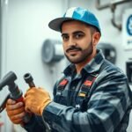 فني صحي الميناء الادوات الصحية