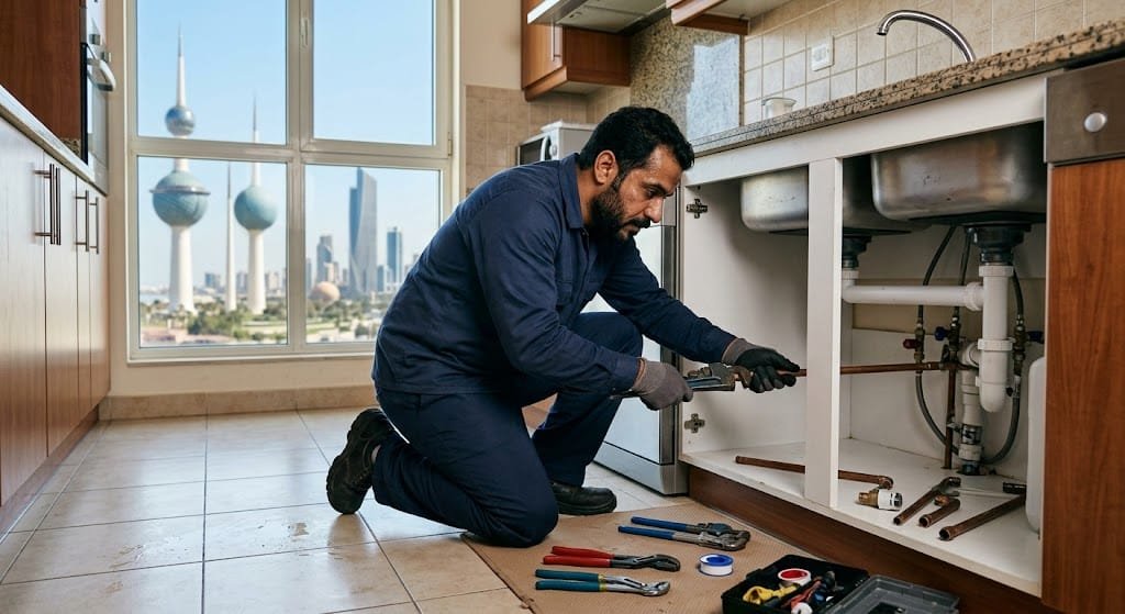10 خطوات لإصلاح أعطال السباكة الطارئة فوراً الكويت