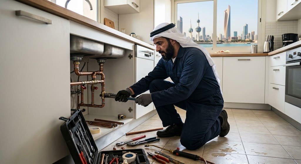 3 خطوات لإصلاح أعطال السباكة بالكويت